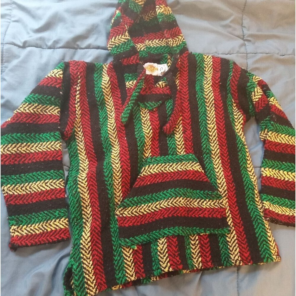 Earth Ragz Rasta Baja Hoodie Size Small - Picture 2 of 4